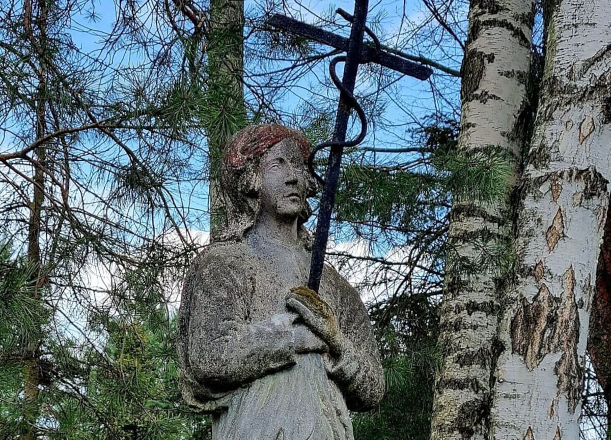 Figura św. Jana w obecnej lokalizacji