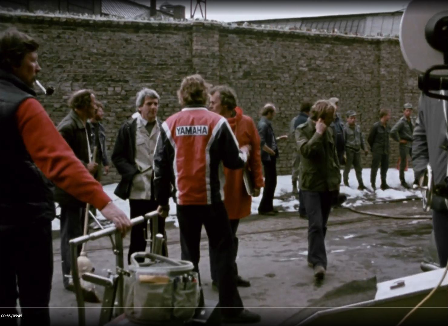 Kręcenie filmu „Mur” („The Wall”, 1982) na ulicach Sosnowca-Konstantynowa (ulica Wincentego Pstrowskiego, obecnie Stanisława Staszica). Rok 1980