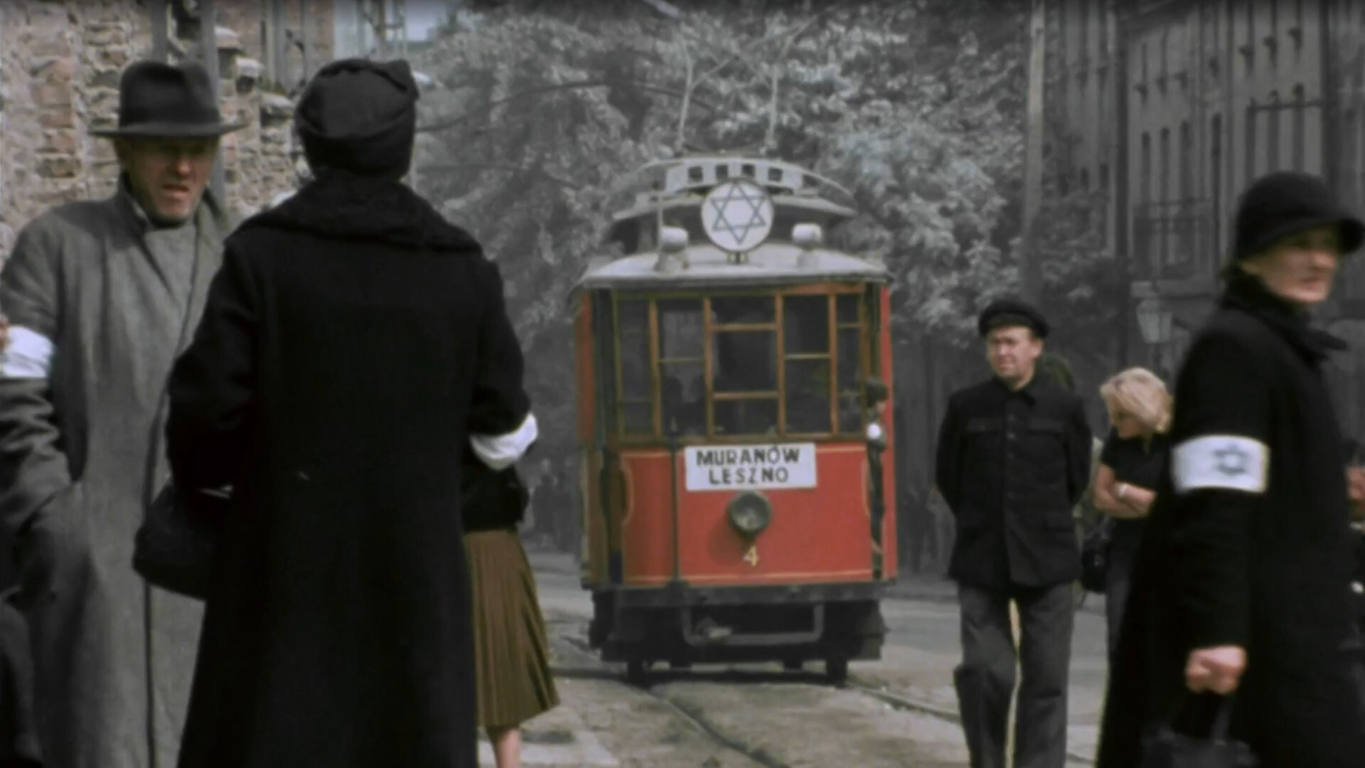 Kręcenie filmu „Mur” („The Wall”, 1982) na ulicach Sosnowca-Konstantynowa (ulica Wincentego Pstrowskiego, obecnie Stanisława Staszica). Rok 1980