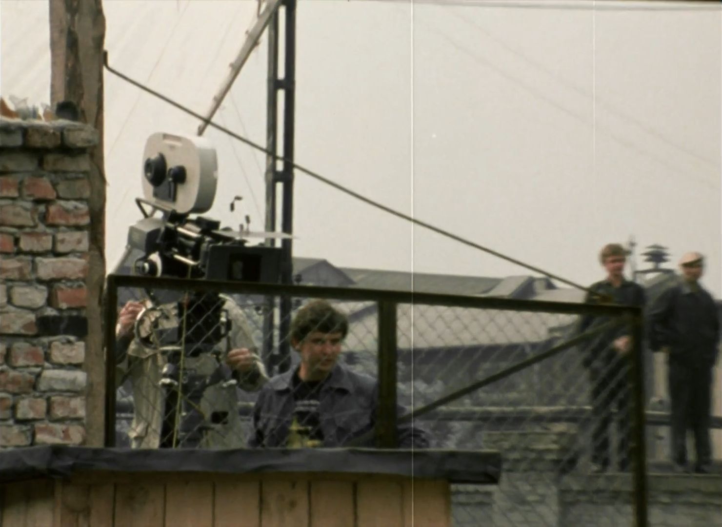 Kręcenie filmu „Mur” („The Wall”, 1982) na ulicach Sosnowca-Konstantynowa (ulica Wincentego Pstrowskiego, obecnie Stanisława Staszica). Rok 1980