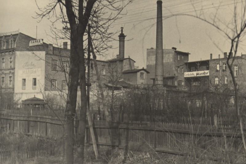 Górnośląska Fabryka Czekolady i Cukierków Hanka w Siemianowicach Śląskich widok z 1936 roku Fot Franciszek Vogt