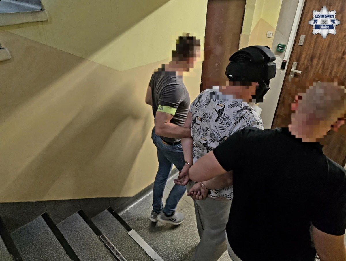 Gliwice. Zatrzymanie podejrzanego o prezentowanie czynności seksualnych dzieciom. 4 sierpnia 2026