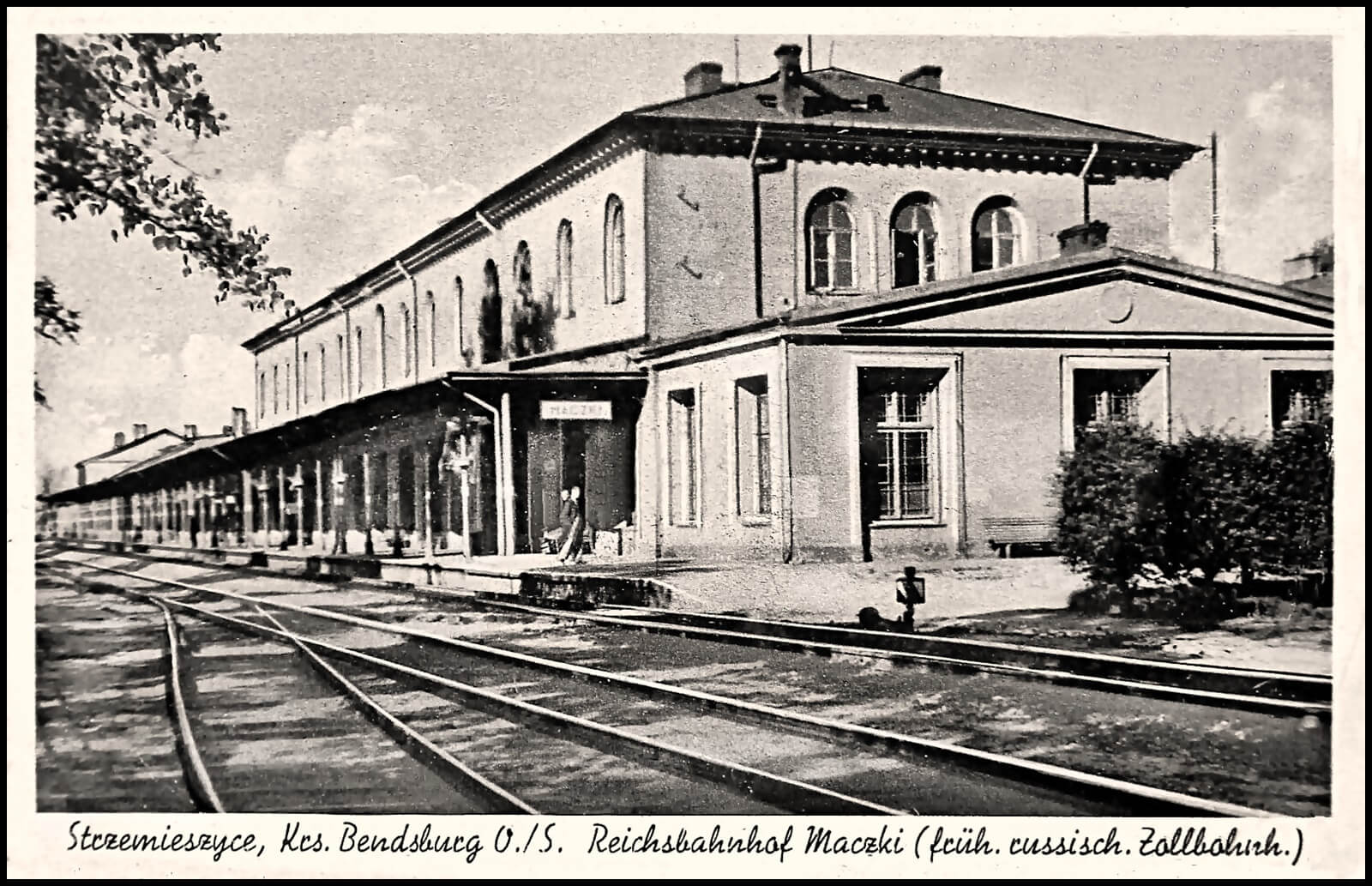 Granica (obecnie Sosnowiec, Maczki). Dworzec Kolei Warszawsko-Wiedeńskiej. Lata 1939-1943.