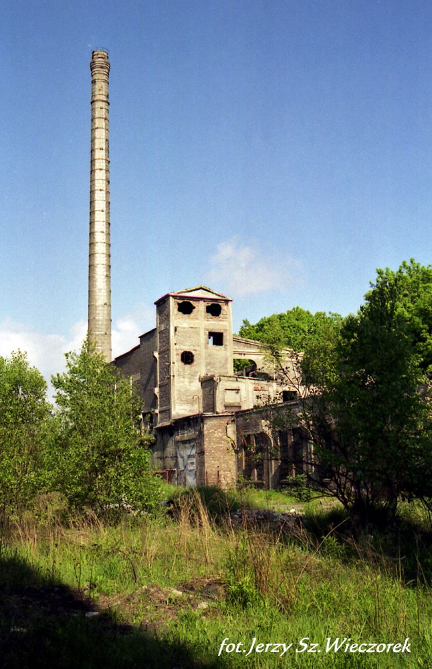 Cementownia Grodziec. Ruiny. Rok 1996.