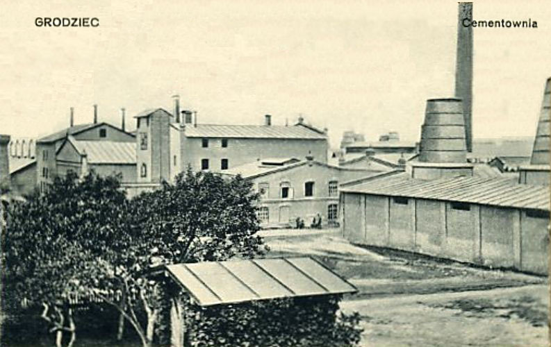 Cementownia Grodziec. Lata 1900 – 1915. Jeszcze przed rozbudową.