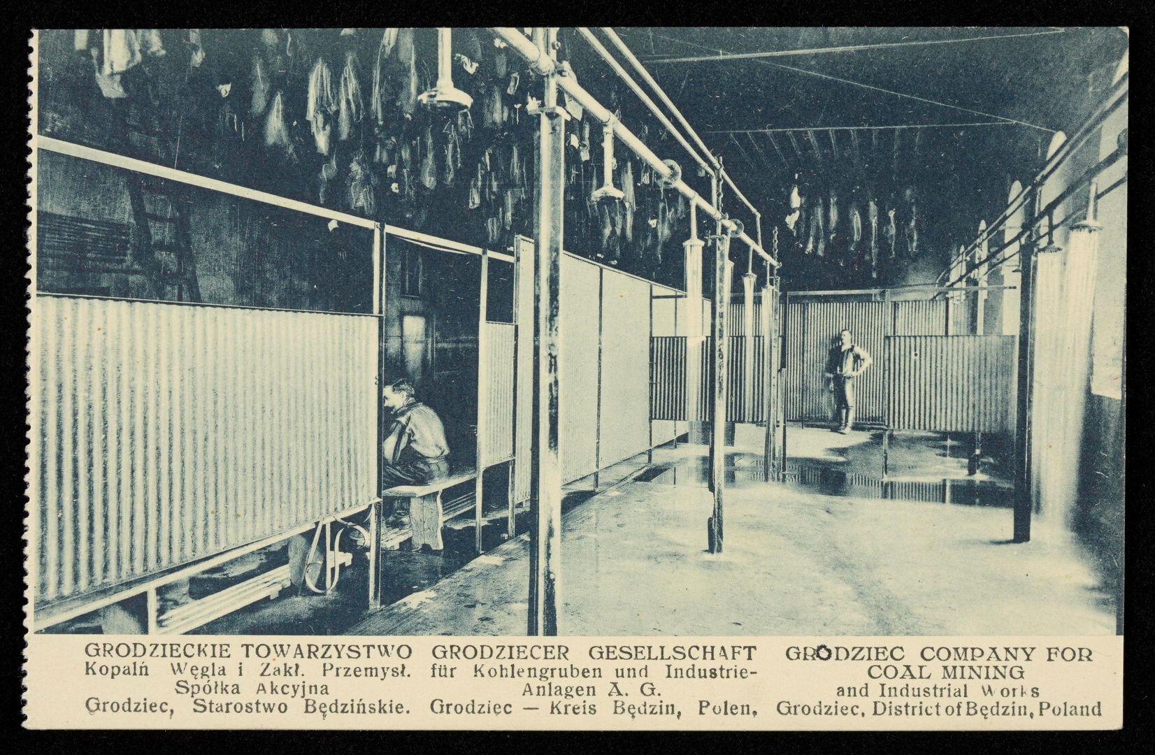 „Grodzieckie Towarzystwo Kopalń Węgla i Zakładów Przemysłowych” Spółka Akcyjna w Grodźcu. Łaźnia dla robotników. Po roku 1906.