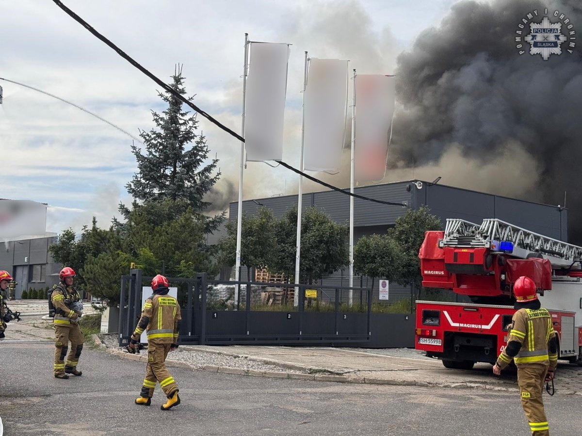Hala Siemianowice Slaskie pozar 2