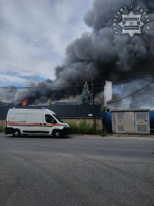 Hala Siemianowice Slaskie pozar 4