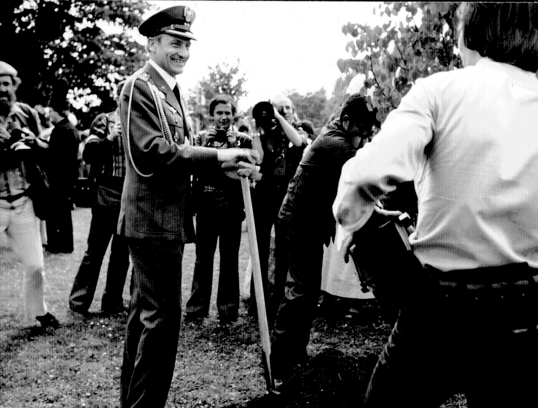 Mirosław Hermaszewski w WPKiW. Fot. Krzysztof Wiktorowicz i Piotr Zieliński/Archiwum Parku Śląskiego