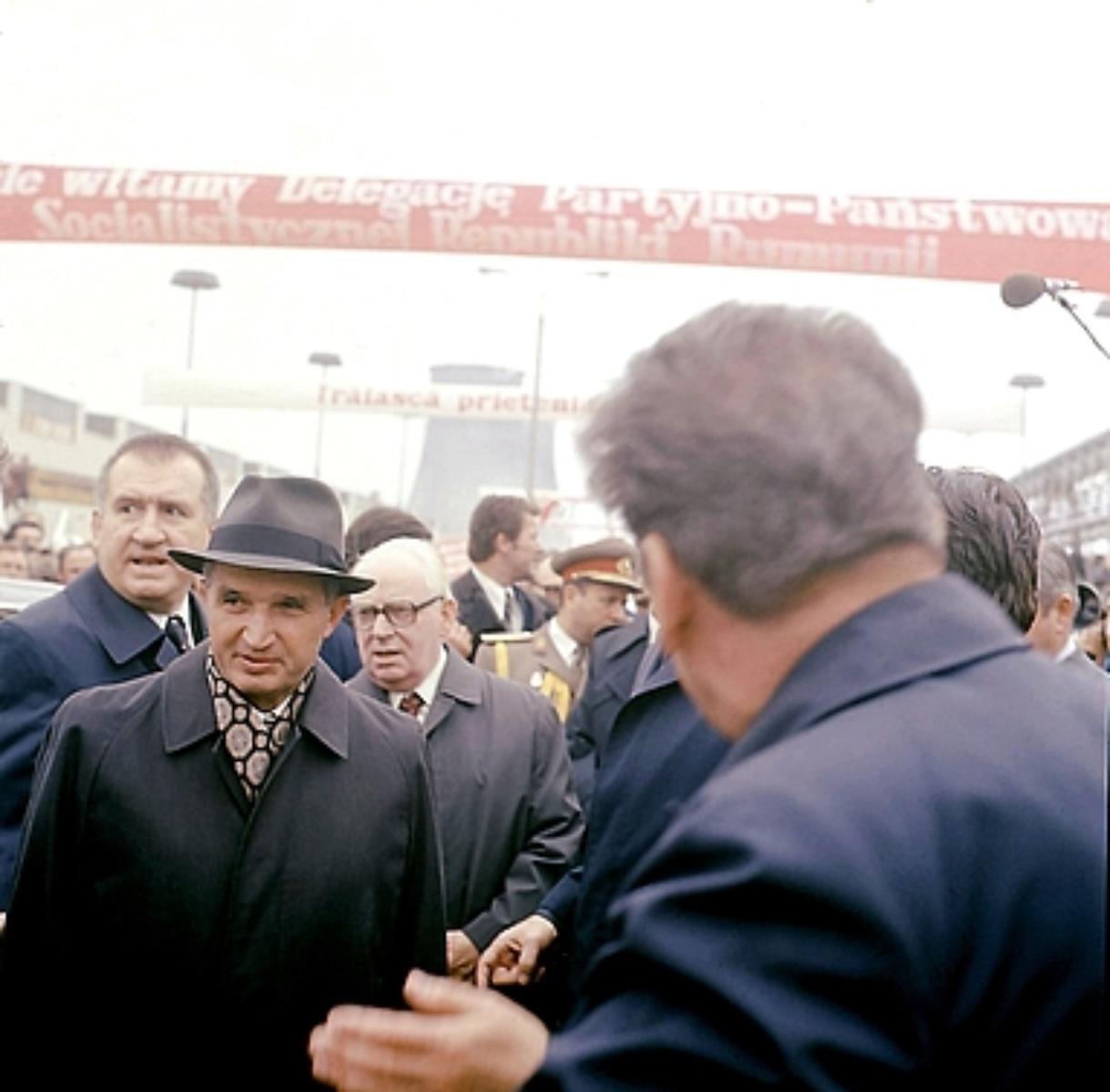 Wizyta Ceaușescu w Hucie Katowice