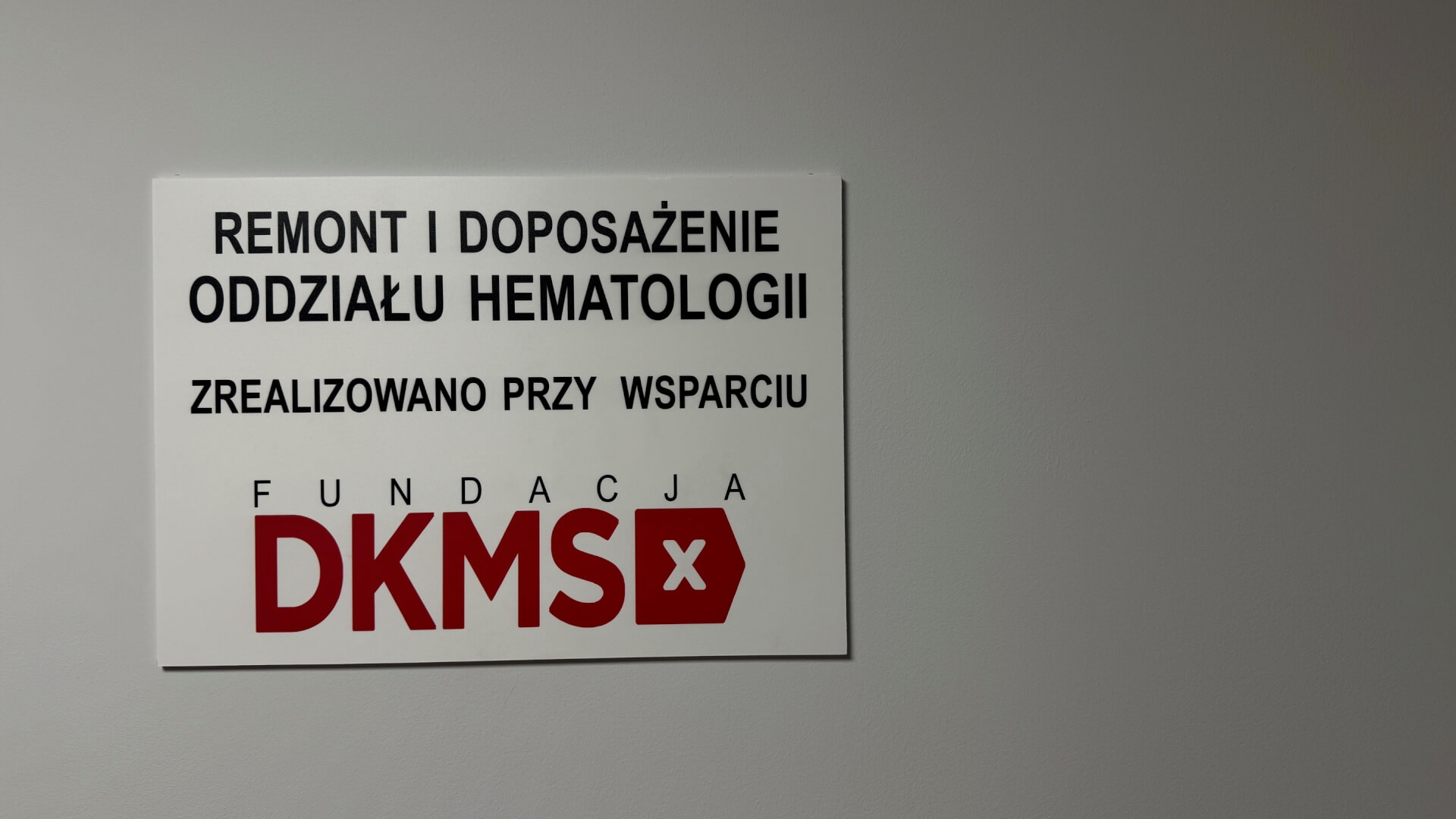Oddział Hematologii po remocie