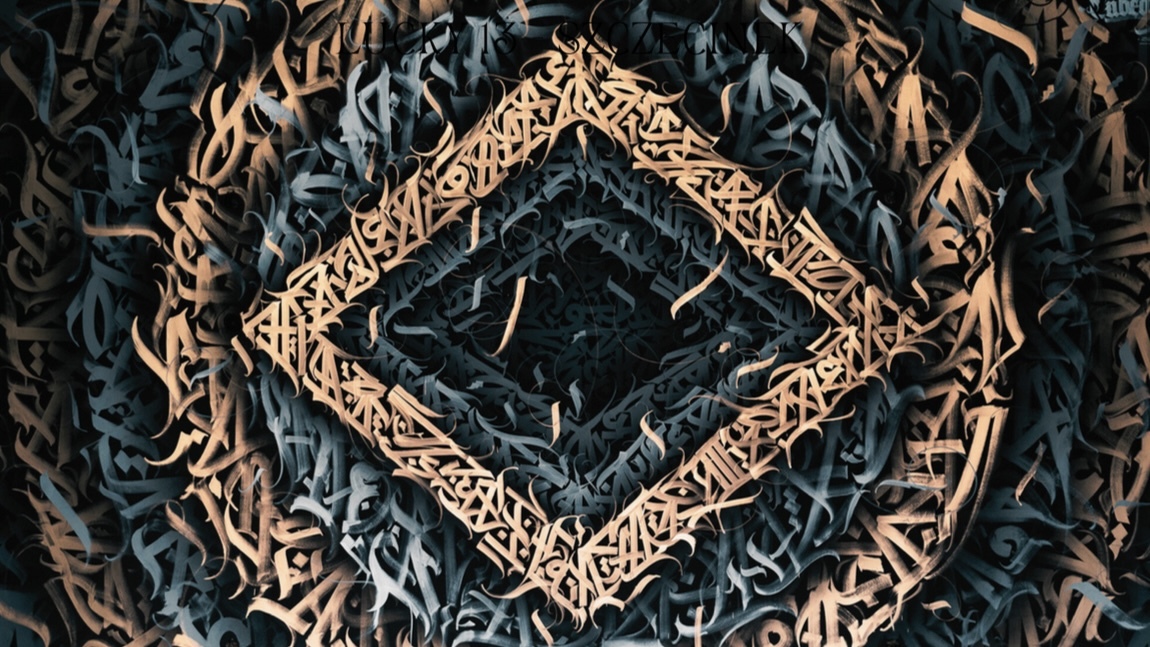 Oskar Piec z Bytomia tworzy calligraffiti