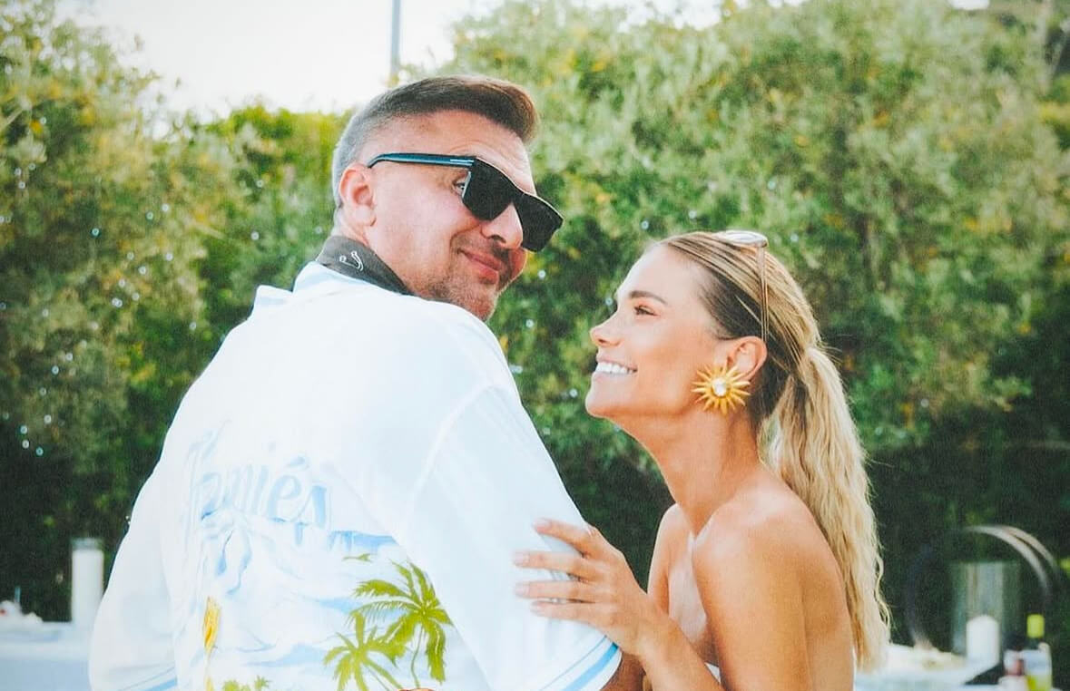 Maja Bohosiewicz z mężem