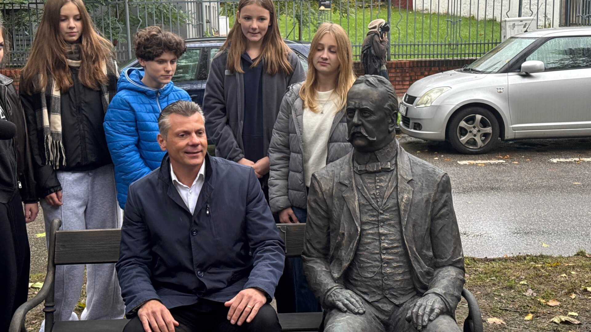 Prezydent Bytomia na ławeczce nadburmistrza