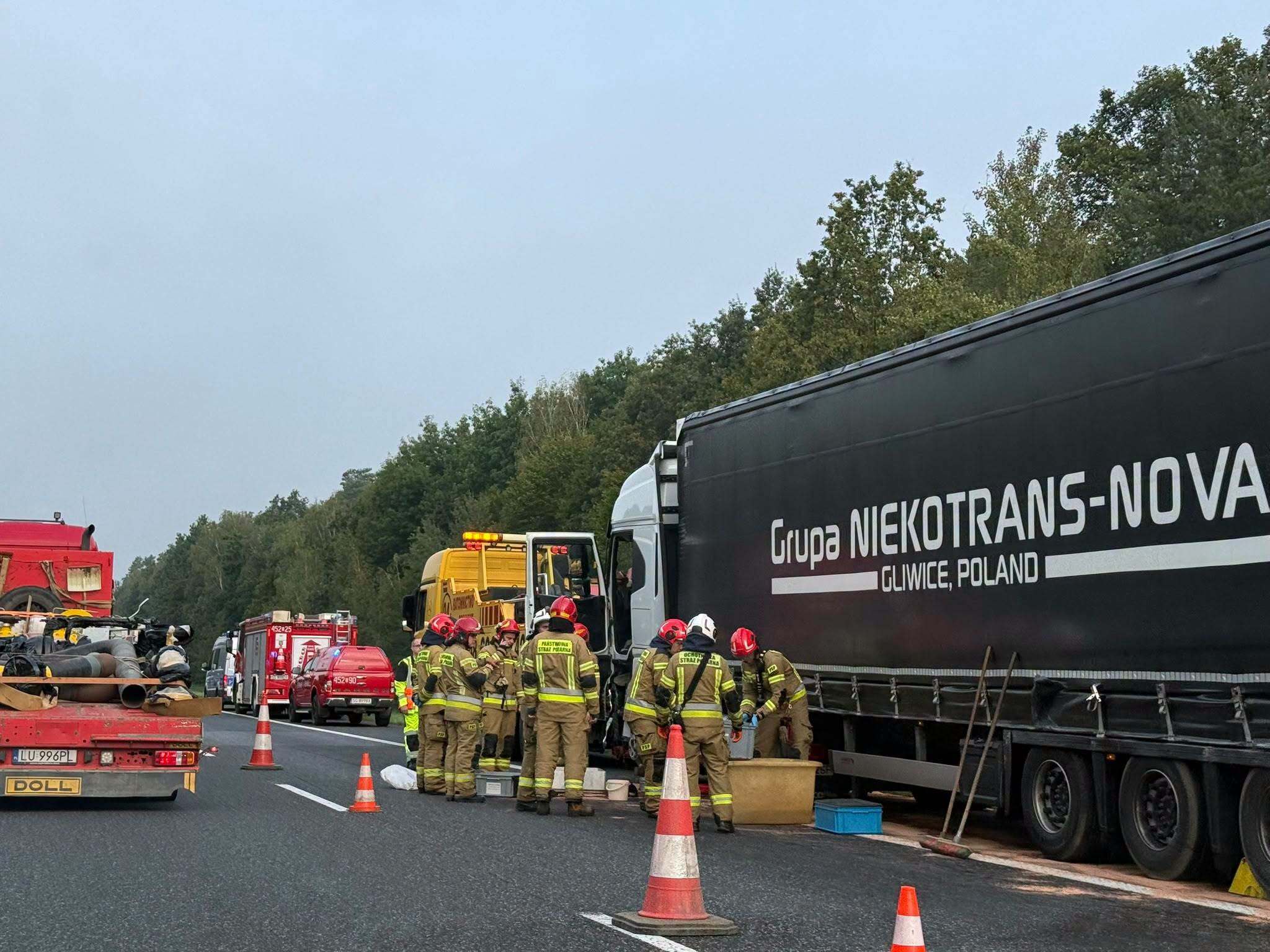 Wypadek na A4 w Pławniowicach. Prawy pas w kierunku Wrocławia zablokowany