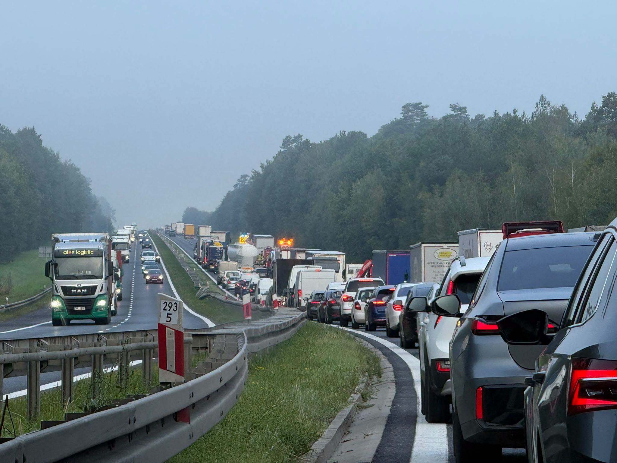 Po wypadku na A4
