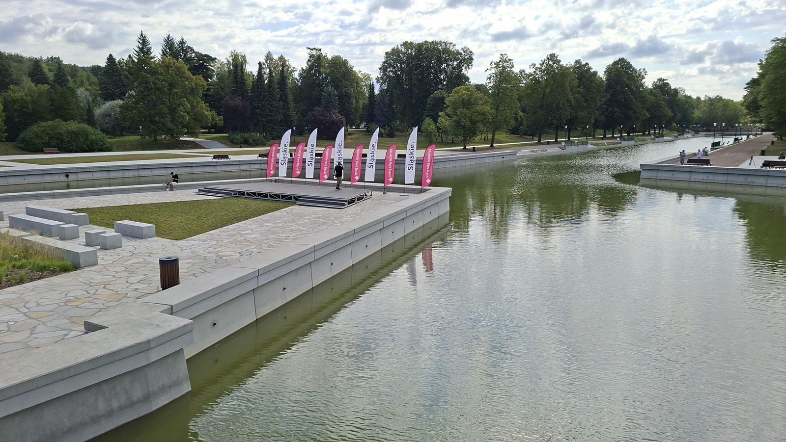 Kanał Regatowy w Parku Śląskim po modernizacji