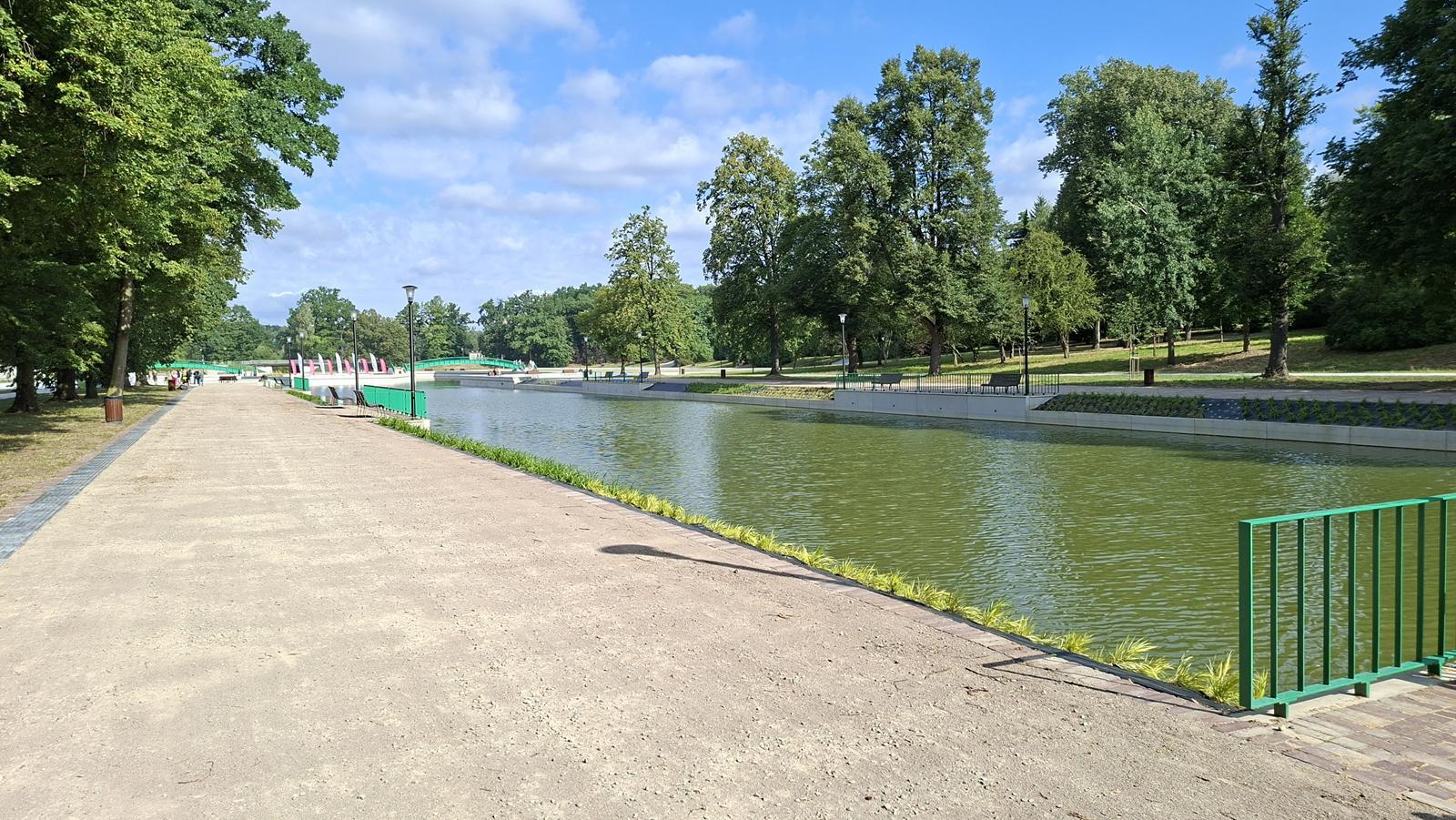 Kanał Regatowy w Parku Śląskim po modernizacji