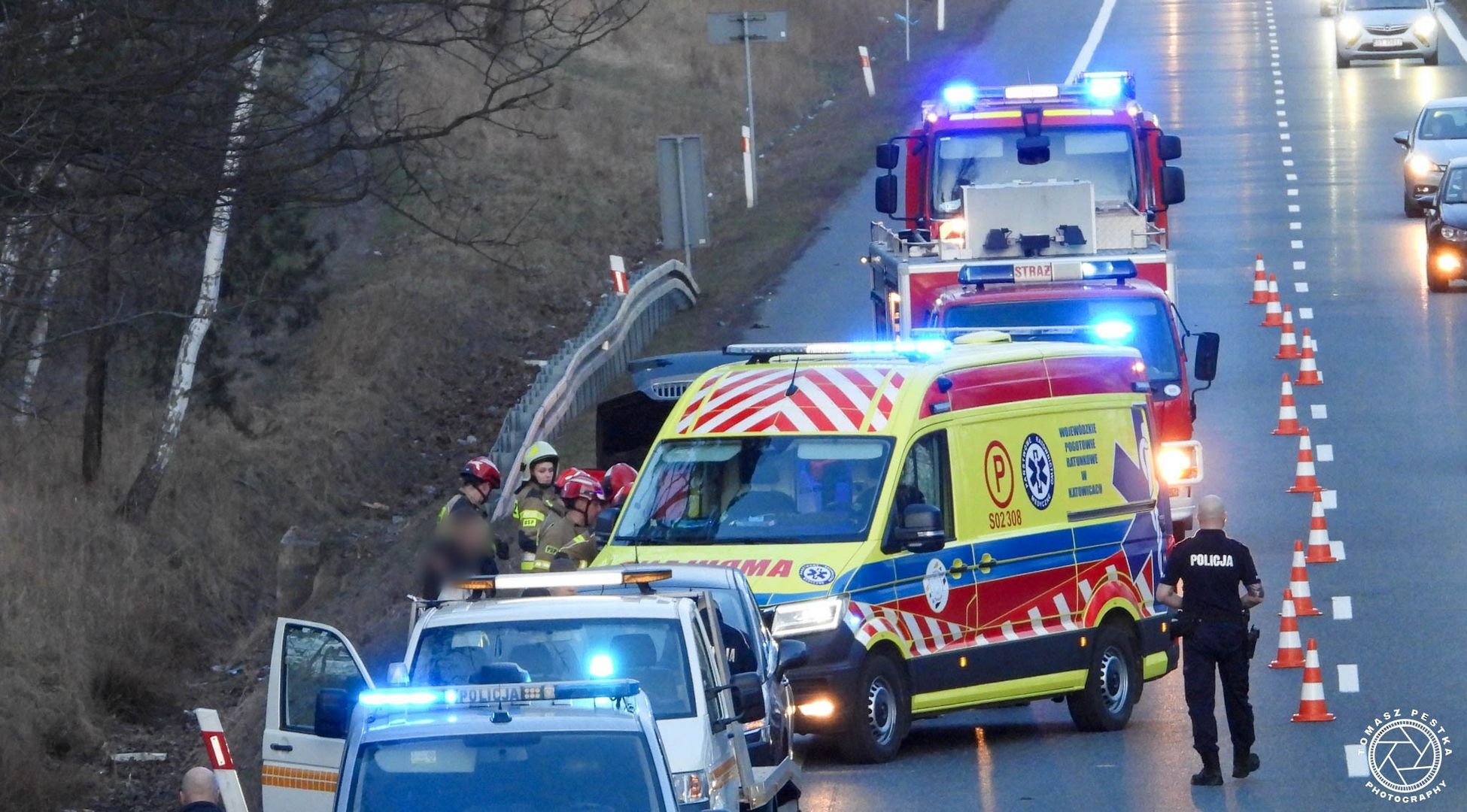 Katowice. Śmiertelne potrącenie 23-latka na drodze S1. 14 marca 2026