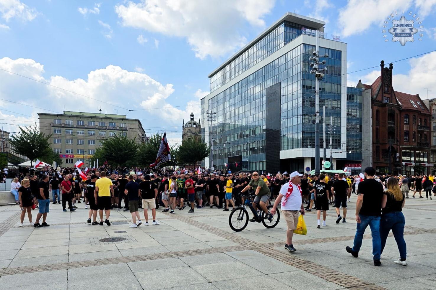 Katowice. Manifestacja pod hasłem: „Stop imigracji”. 19 lipca 2025.
