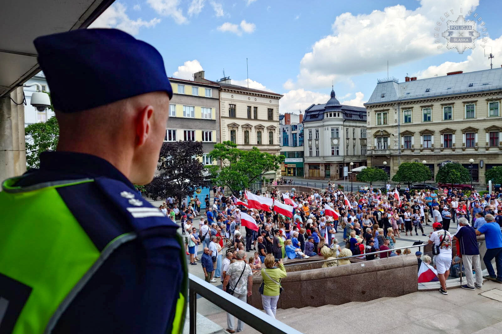 Katowice. Manifestacja pod hasłem: „Stop imigracji”. 19 lipca 2025.