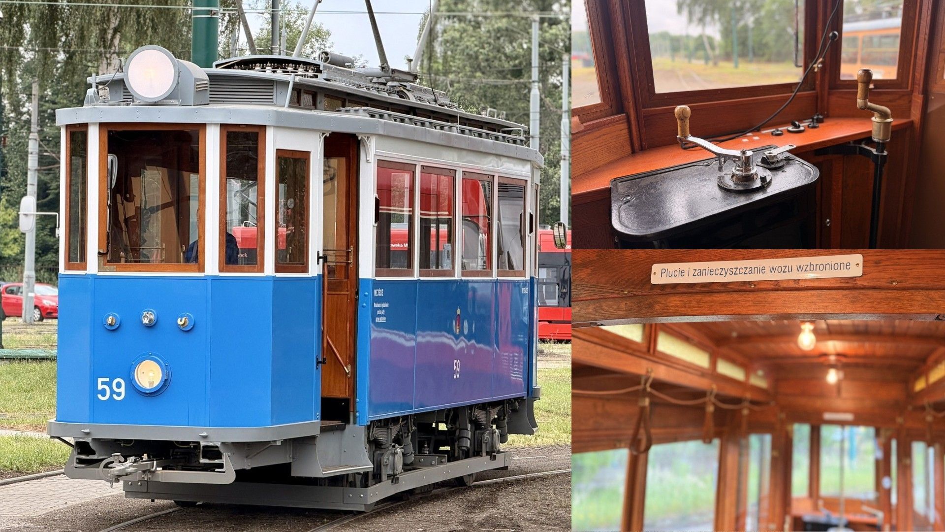 Zajezdnia tramwajowa Katowice-Zawodzie. Tramwaj Sanok / Graz SN1 MPK Kraków #59. 2 lipca 2026