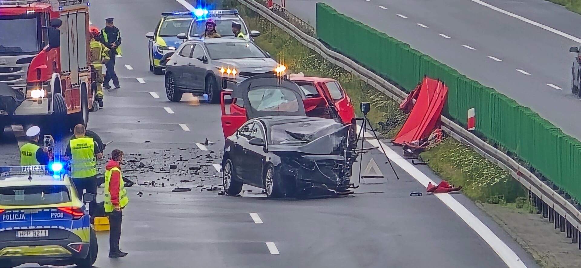 Koszmarny wpadek na S52 1