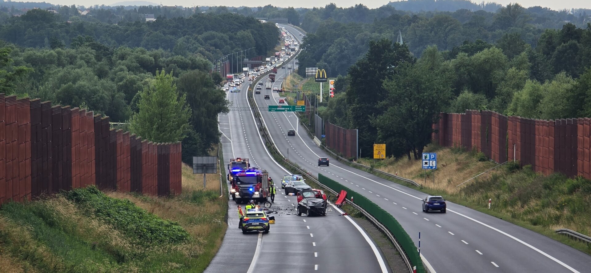 Koszmarny wpadek na S52 2