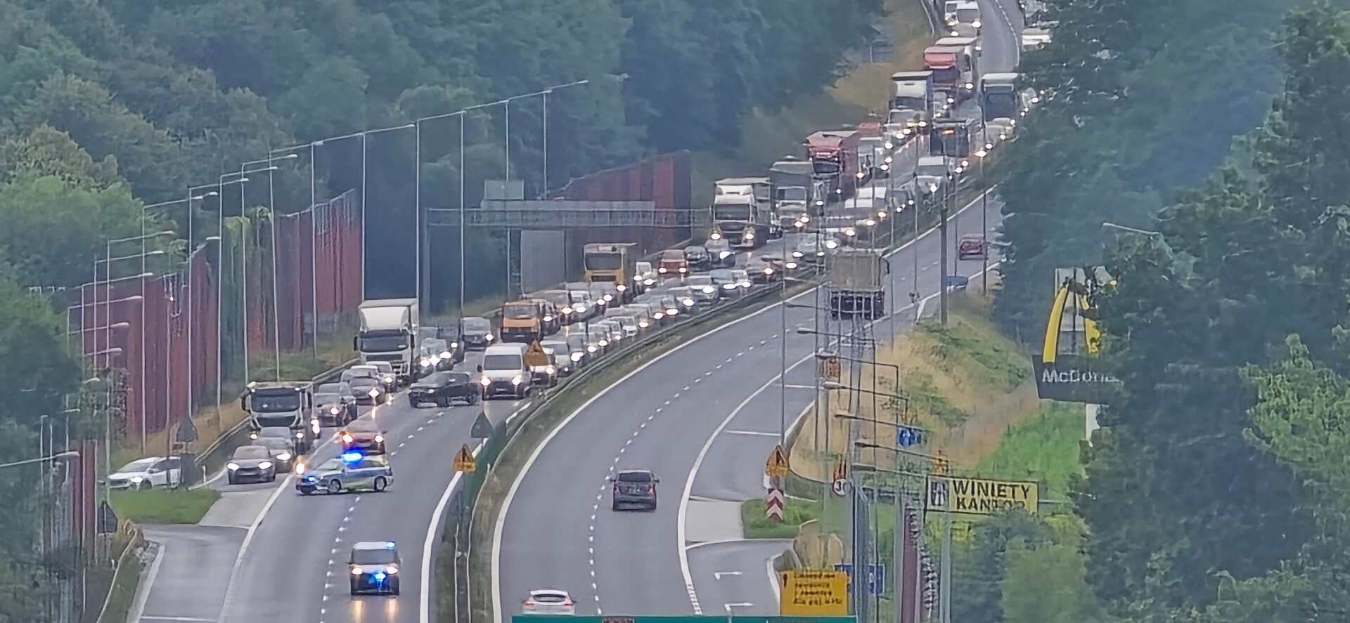 Koszmarny wpadek na S52 4
