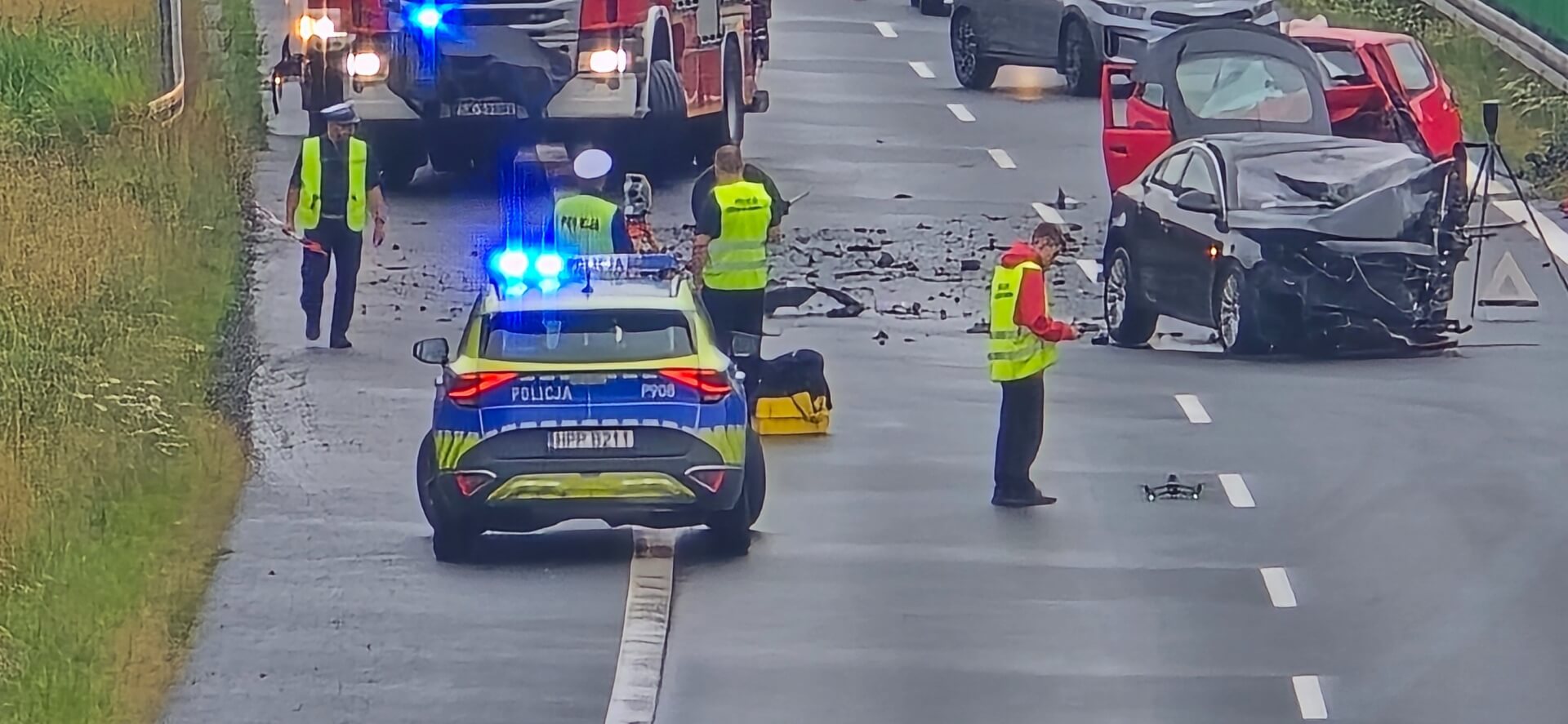 Koszmarny wpadek na S52 5