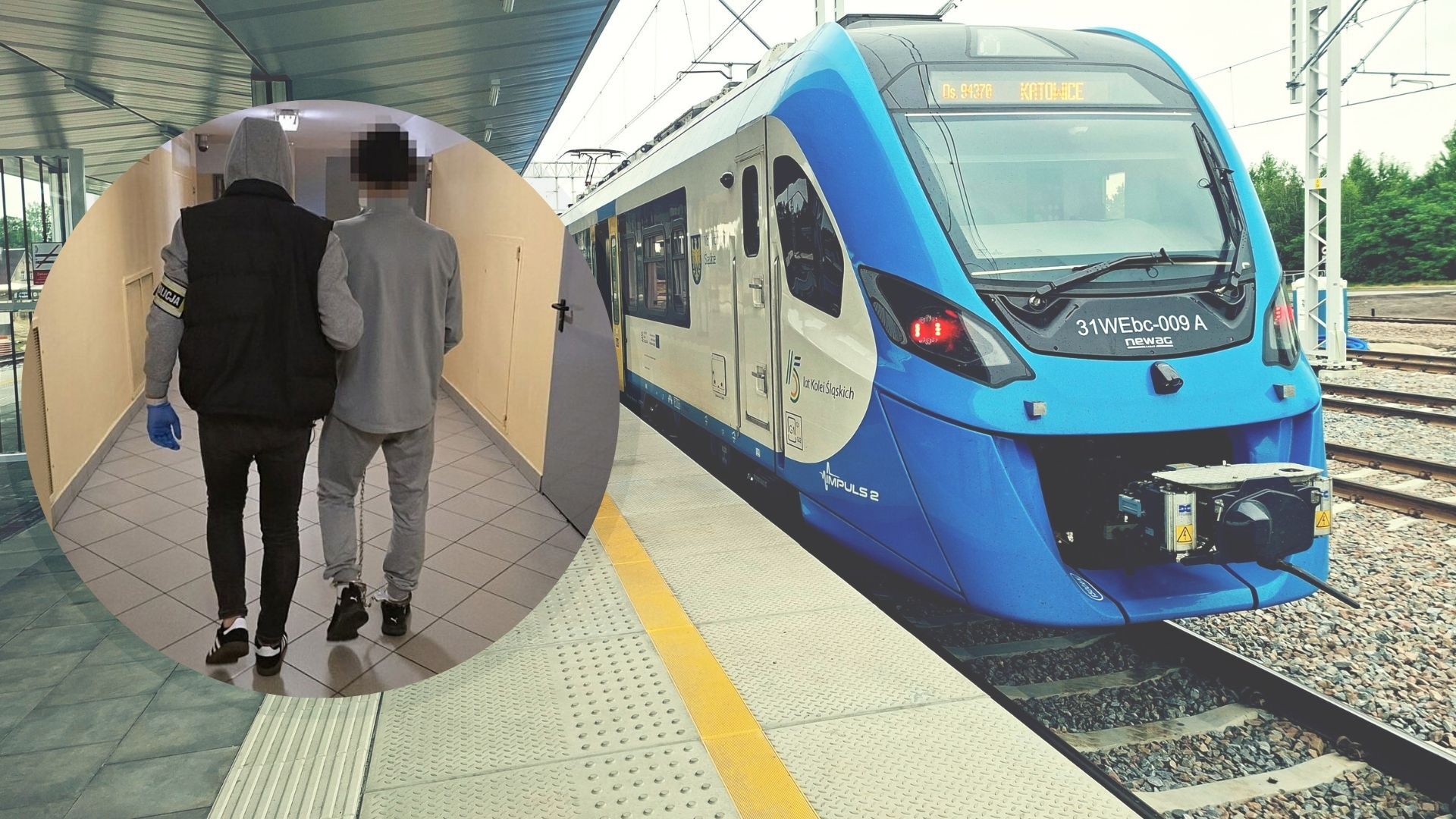 Kradzież kabli kolejowych Katowice