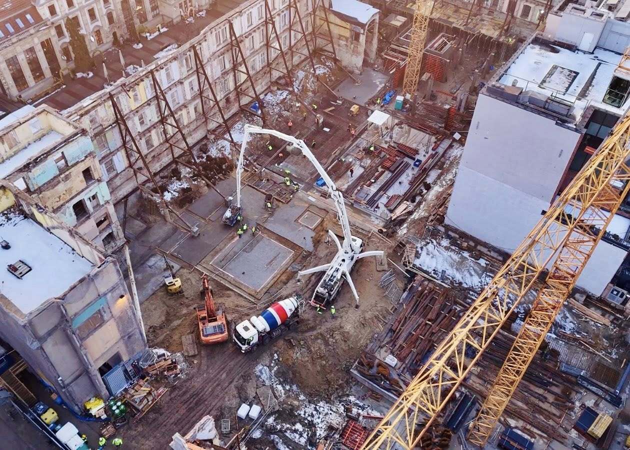 Kwartał Dworcowa, Katowice, budowa