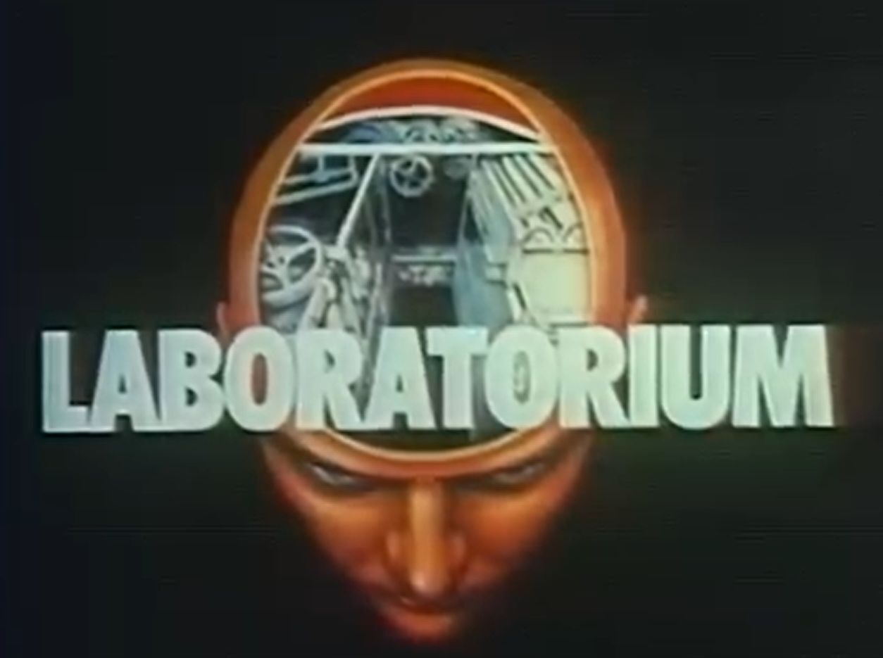 Czołówka programu telewizyjnego „Laboratorium”. 1985.