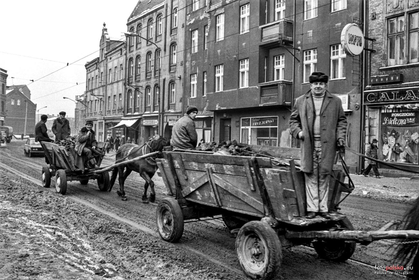 Gliwicka, lata 1975-1979. Widoczny dom pod nr. 113