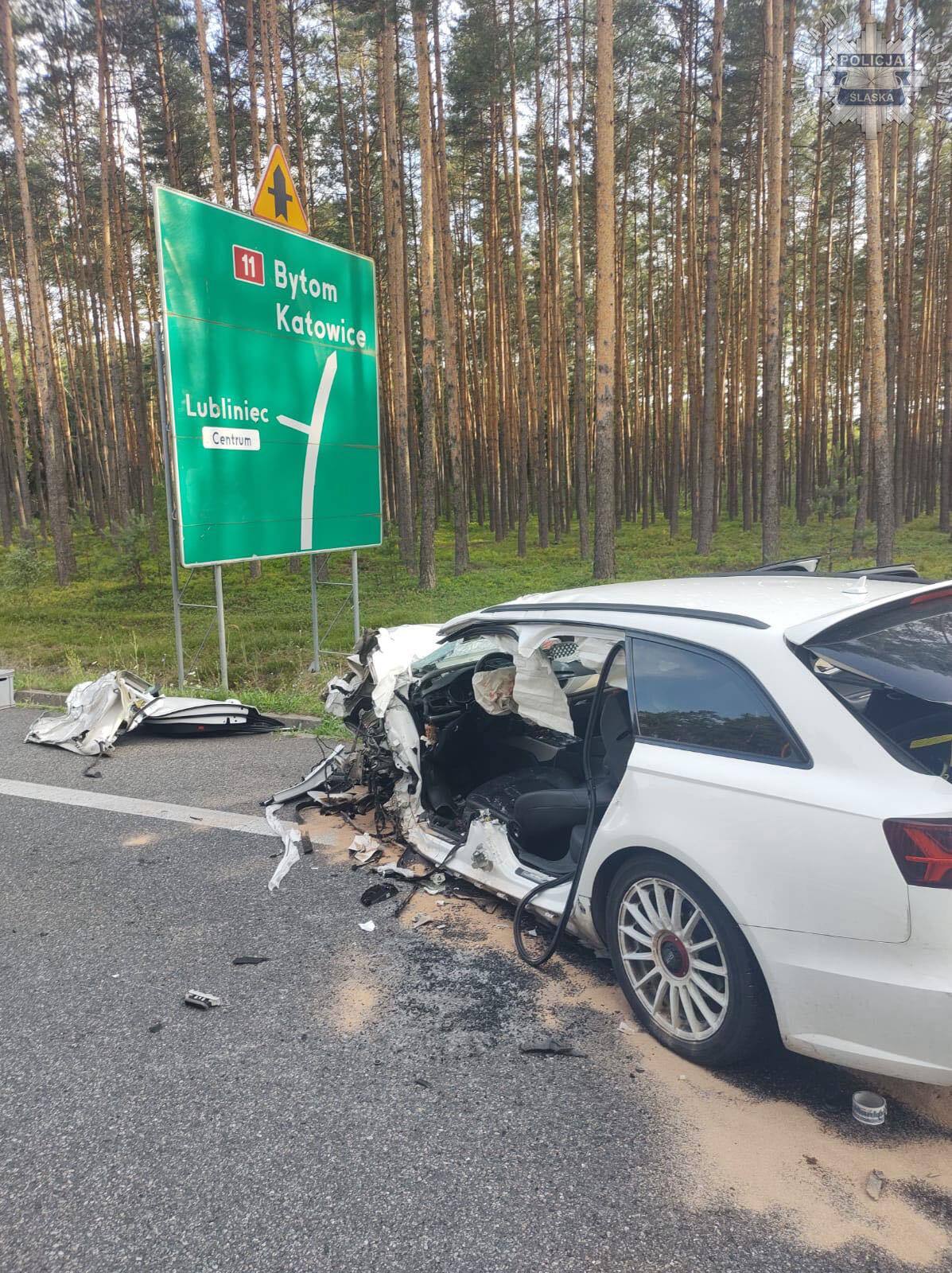 Wypadek w Lublińcu