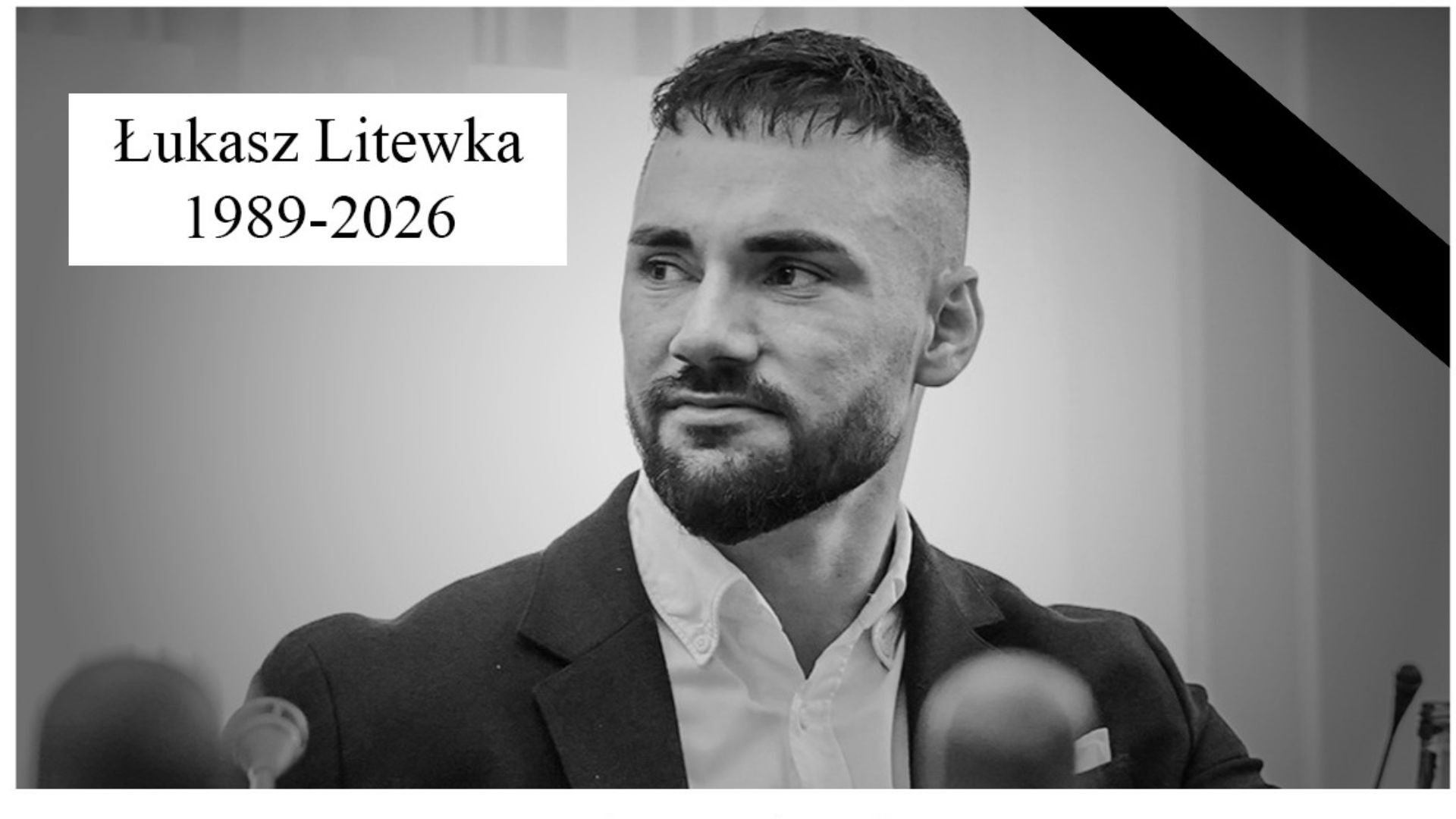 Przed kościołem w Sosnowcu stanie telebim. Oficjalne informacje o pogrzebie Łukasza Litewki z Kancelarii Sejmu