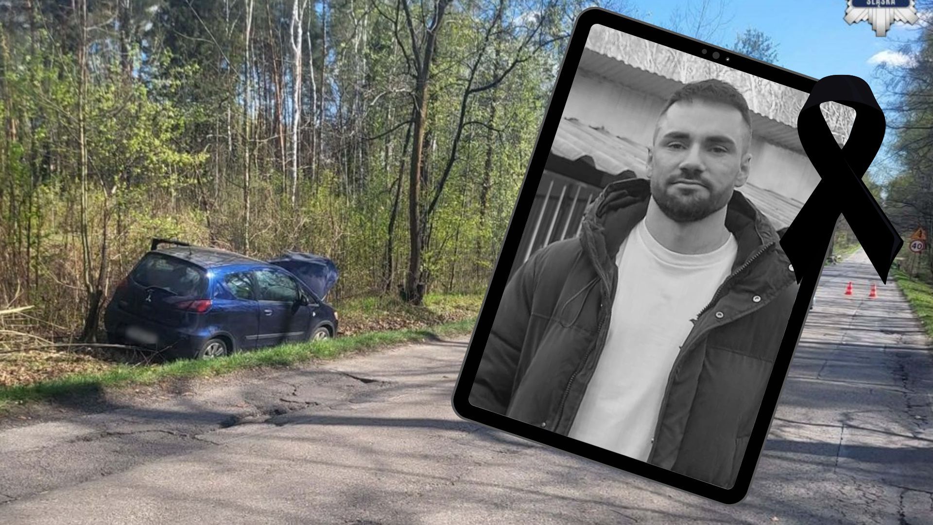 Dąbrowa Górnicza. Areszt dla kierowcy podejrzanego o spowodowanie wypadku, w którym zginął Łukasz Litewka. 57-latek może wyjść z aresztu, jeżeli wpłaci 40 tys. zł kaucji