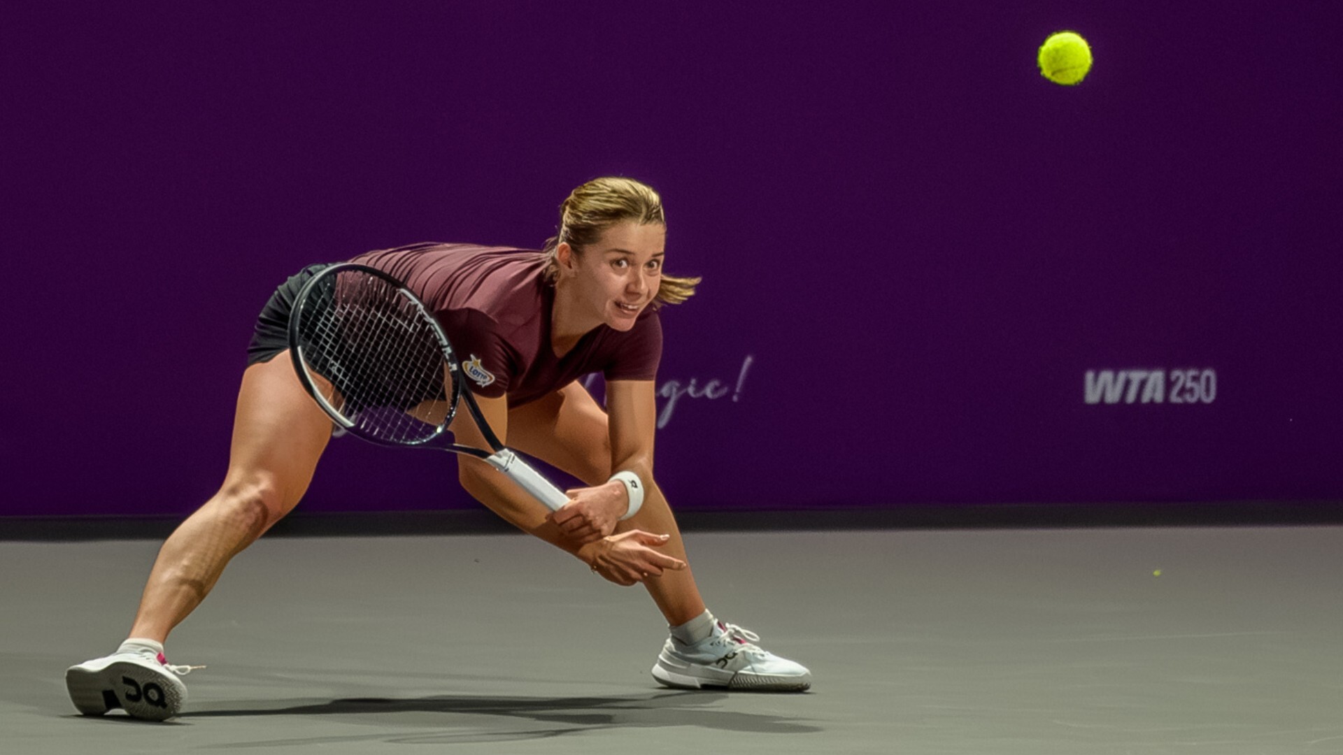 Maja Chwalińska podczas turnieju Transylvania Open 2026 (mecz z Marą Gae). 31 stycznia 2026