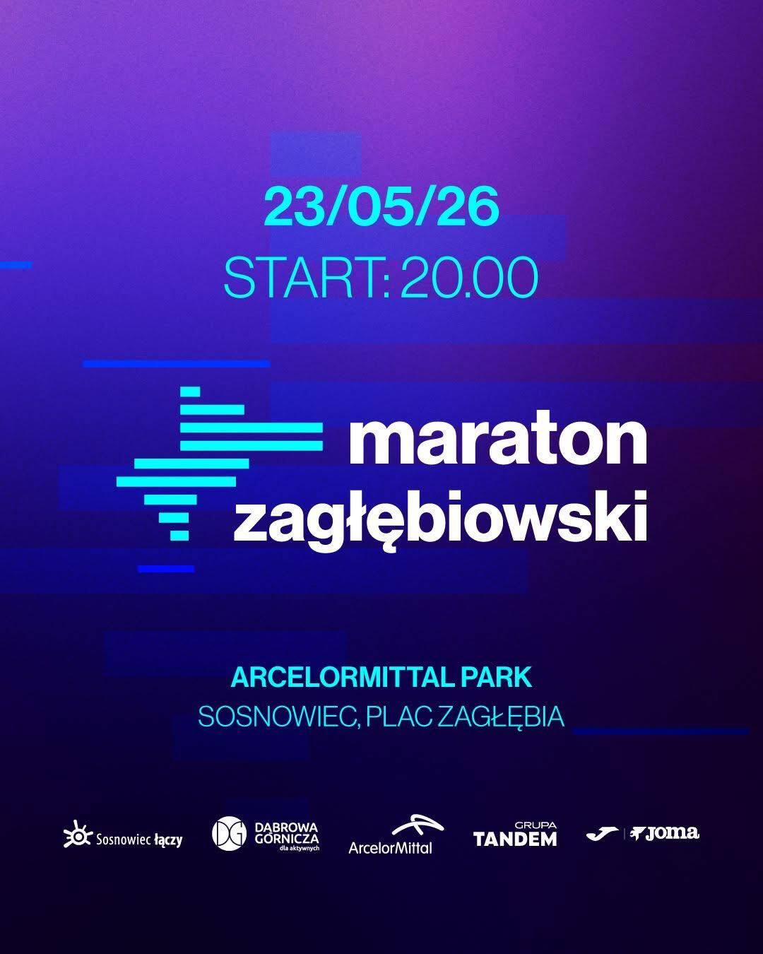 I Maraton Zagłębiowski. Plakat. 23 maja 2026