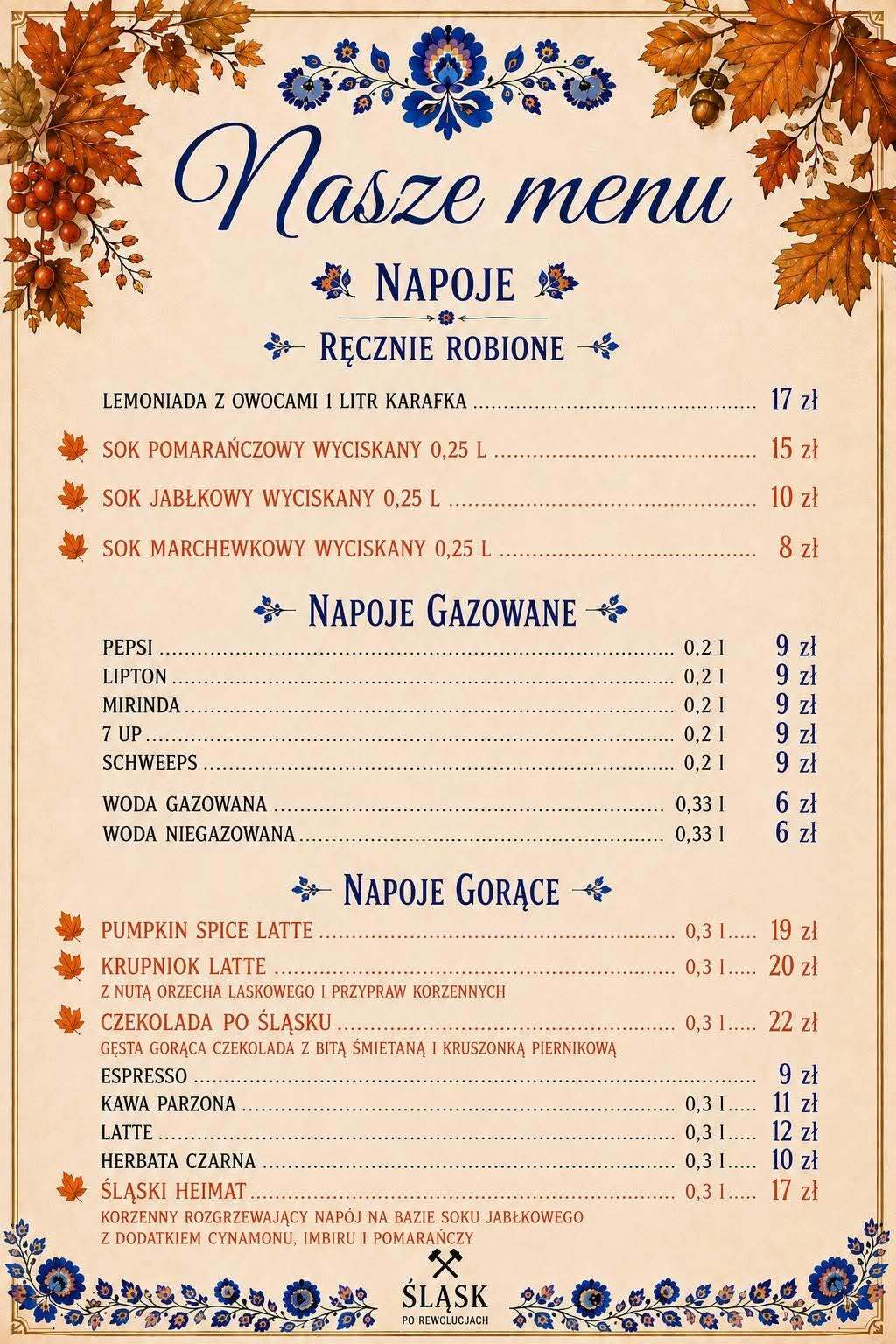 Menu bar Frelka Hanys Chorzow 3