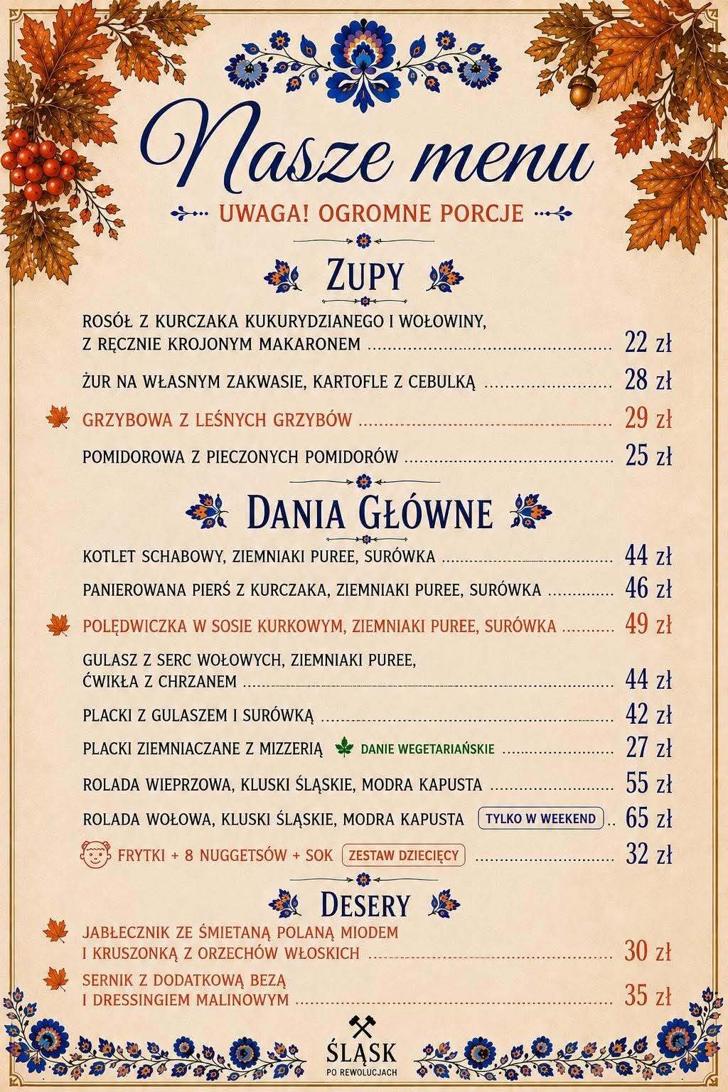 Menu bar Frelka Hanys Chorzow 4