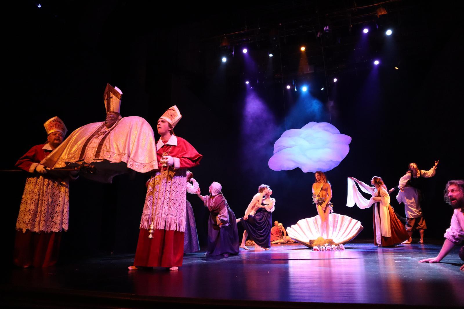 Między nogami Leny, Teatr Śląski, próba