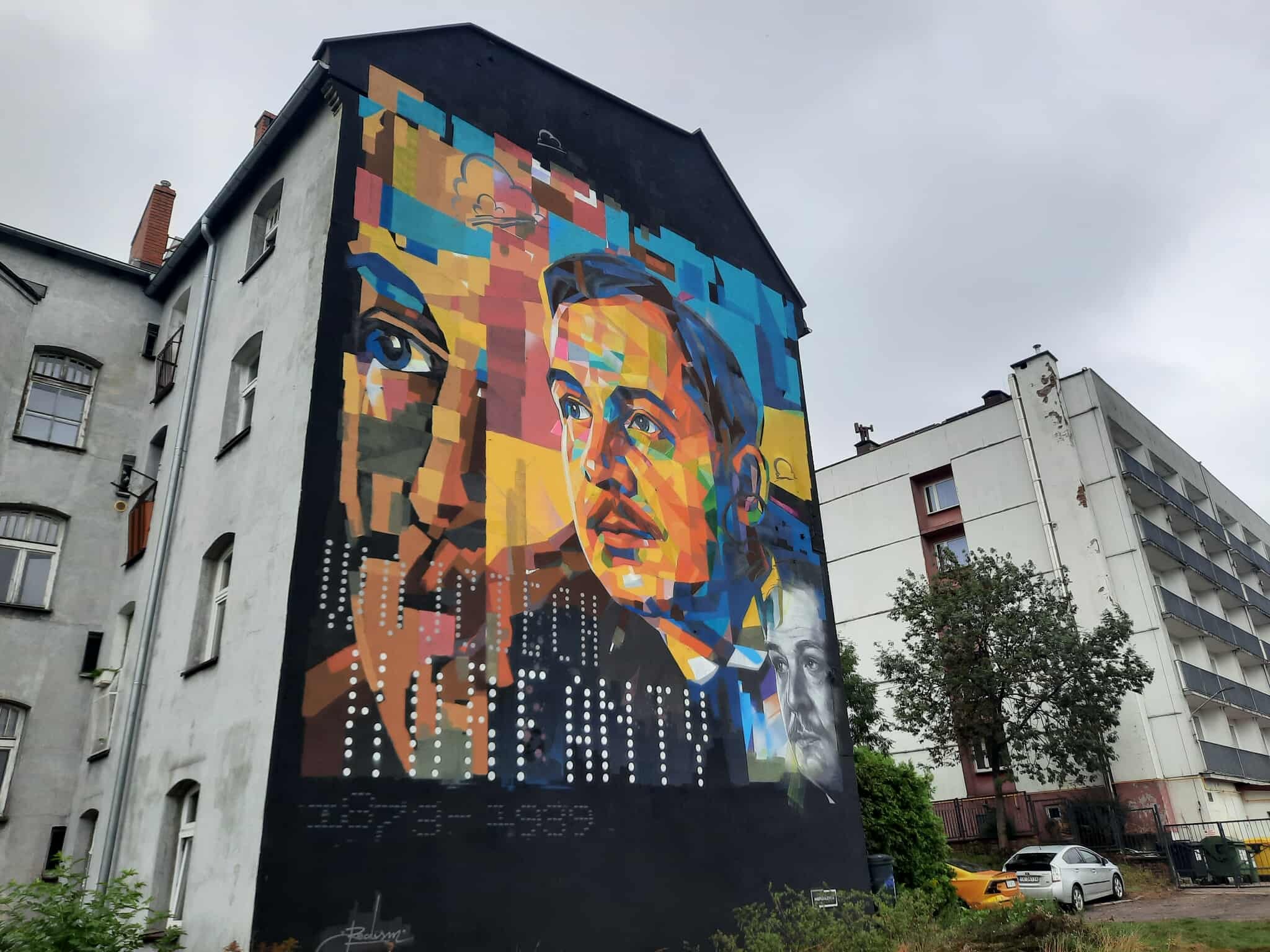 Mural z Wojciechem Korfantym