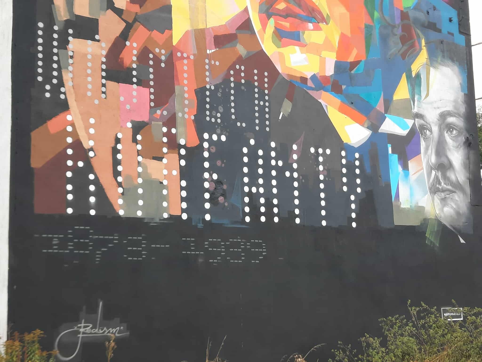Mural z Wojciechem Korfantym