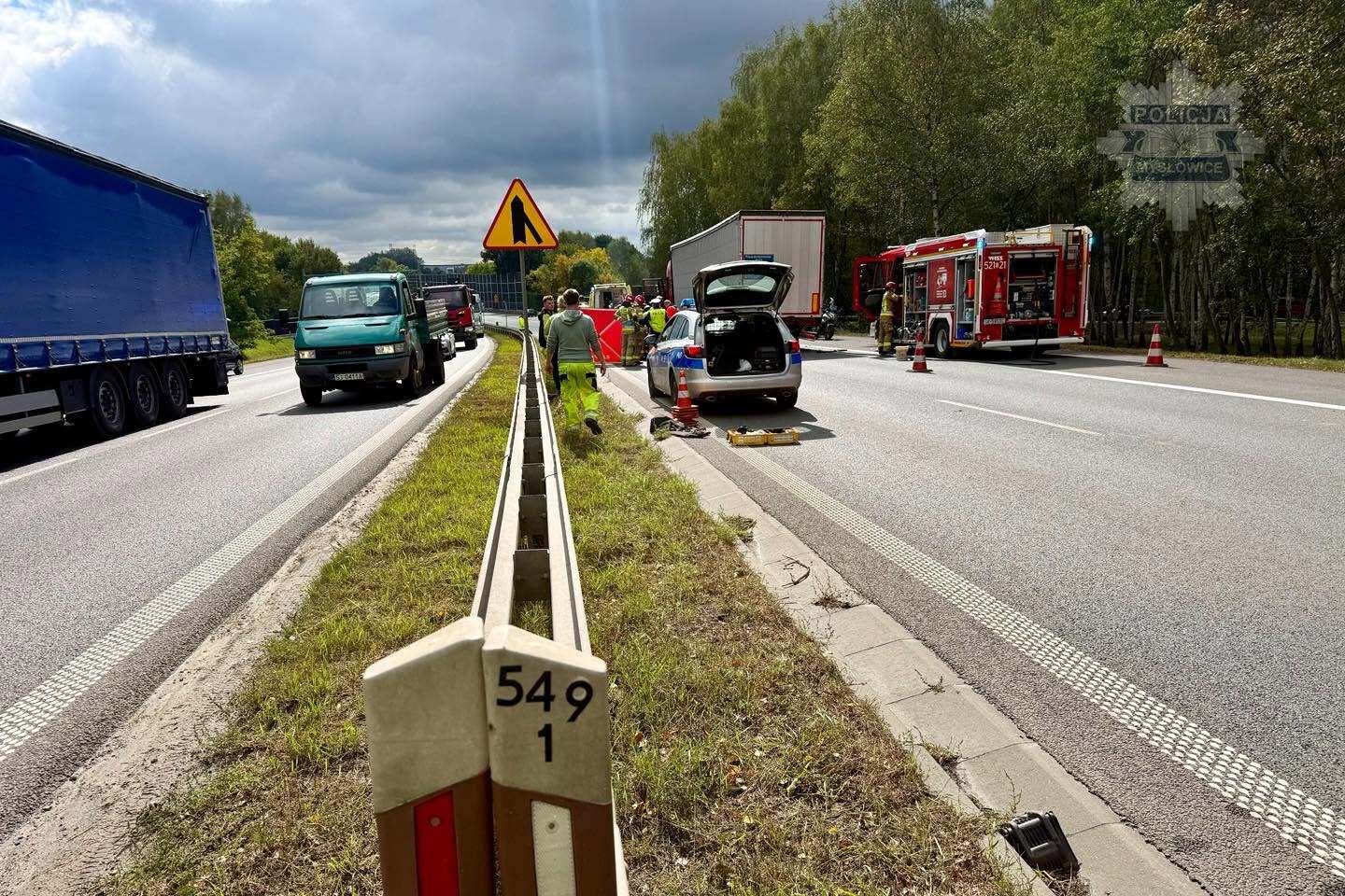 Mysłowice. Wypadek na drodze ekspresowej S1. 23 września 2026