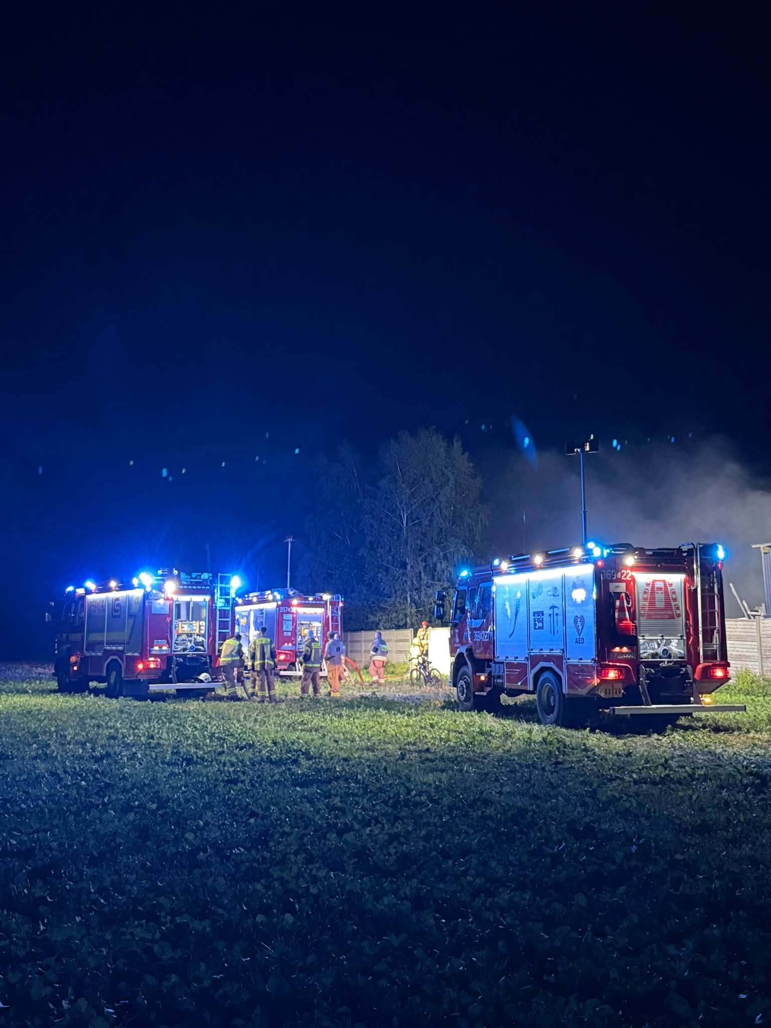 Nocny pożar w Lgocie Dolnej 4