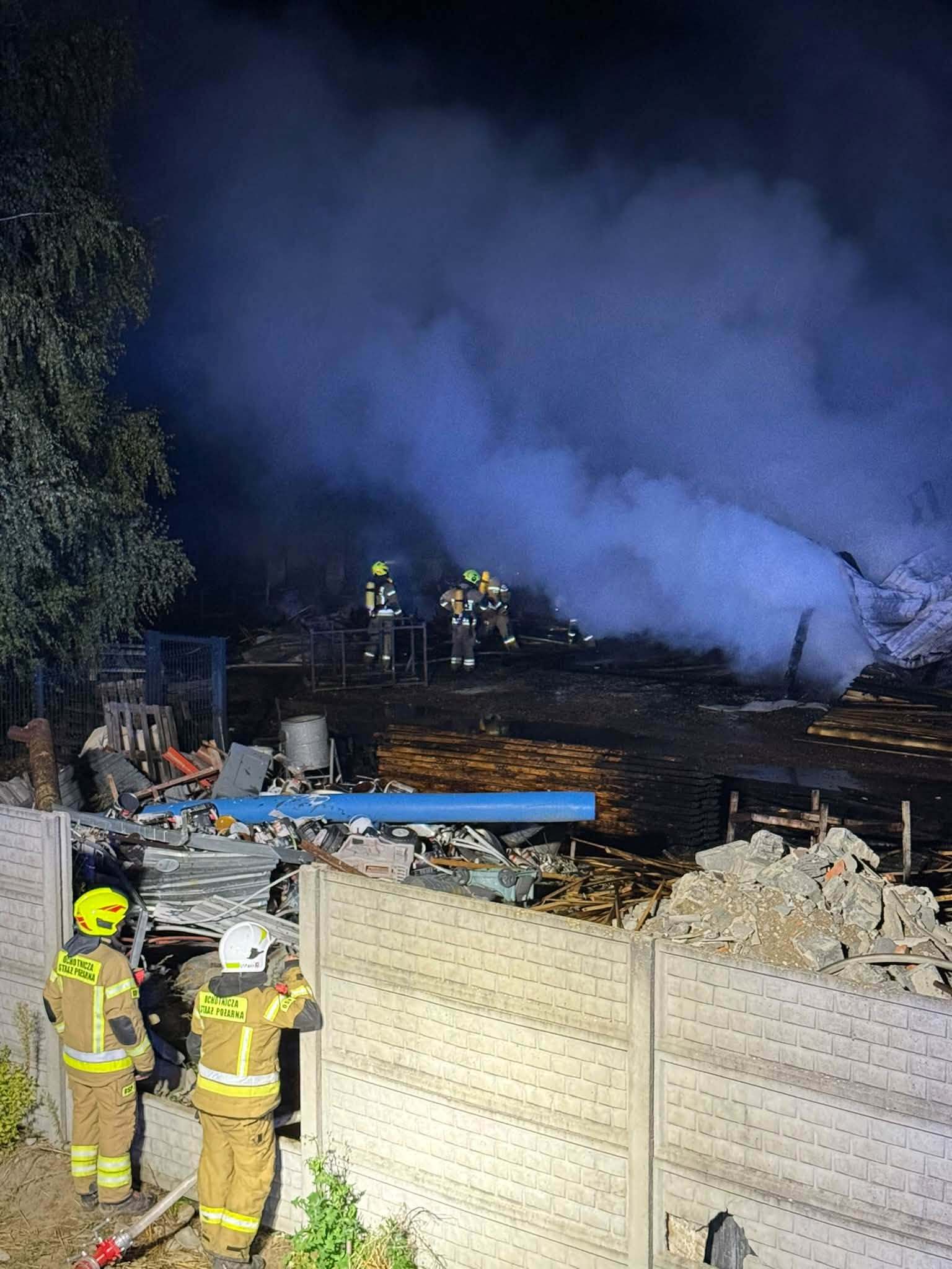 Nocny pożar w Lgocie Dolnej 5