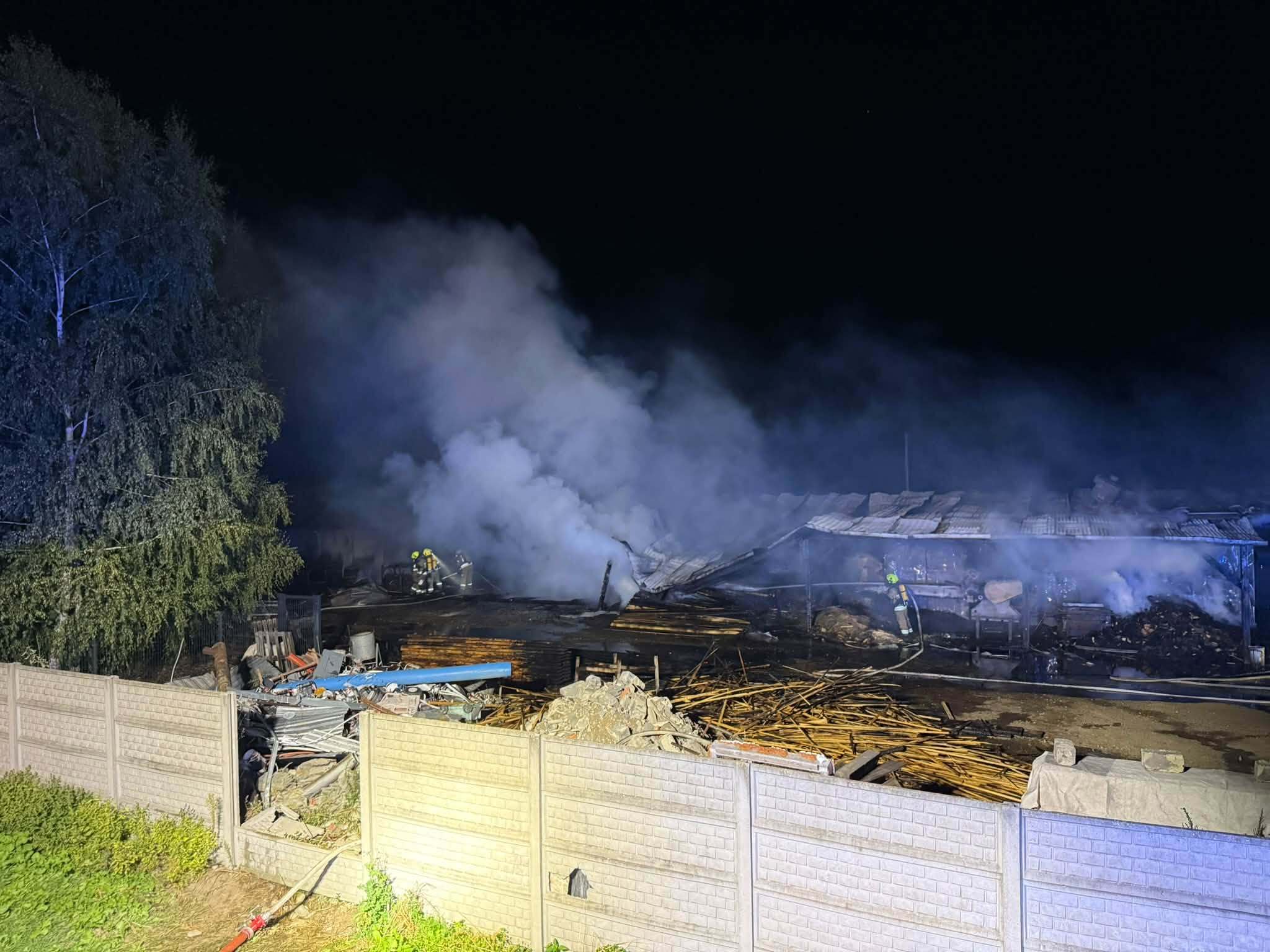 Nocny pożar w Lgocie Dolnej 7