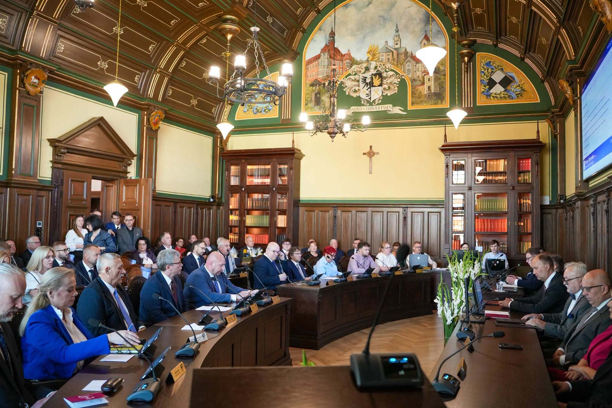 Sala sesyjna ratusza w Tarnowskich Górach