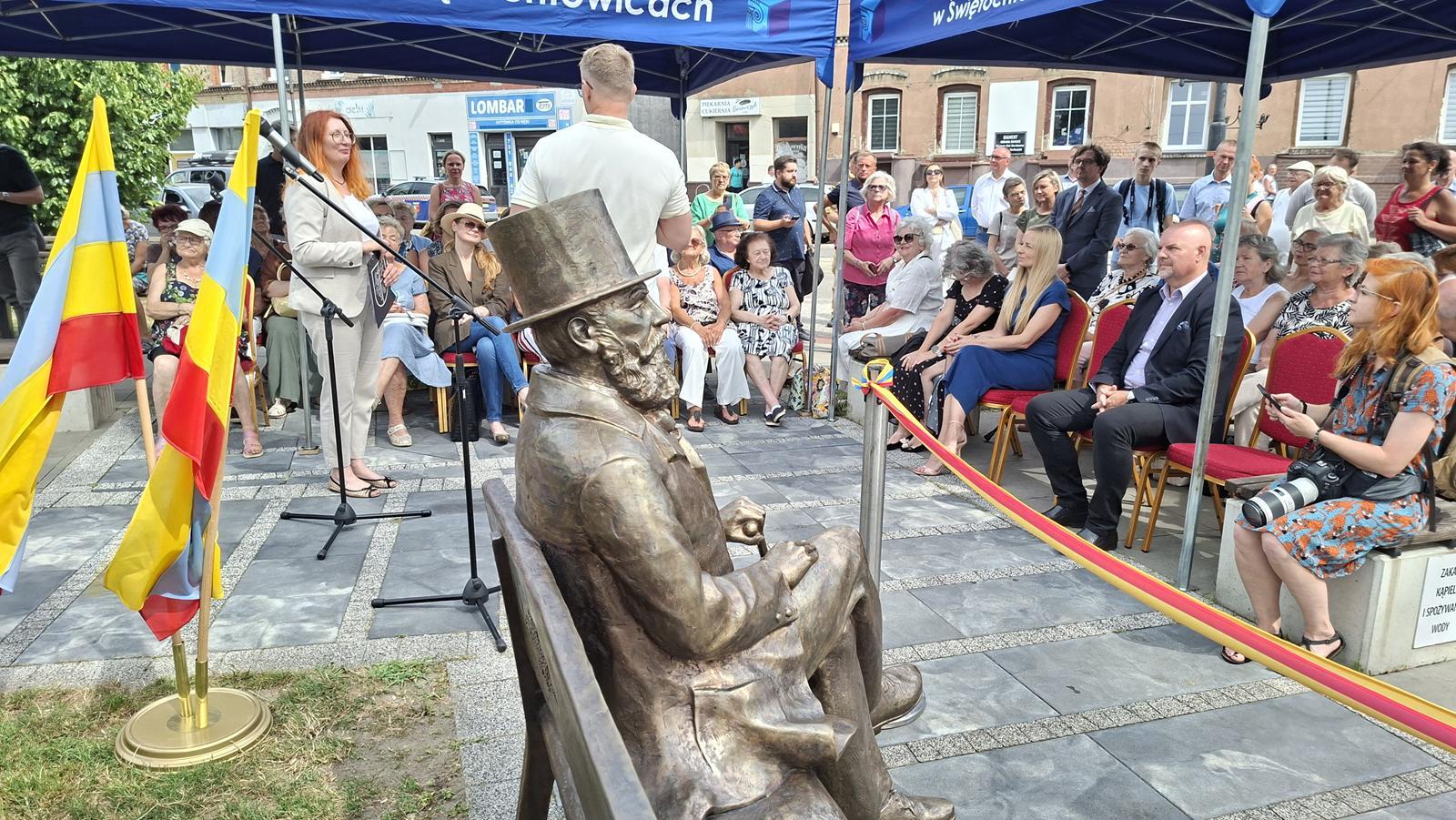 Odsloniecie laweczki ksiecia Guido Henckle von Donnersmarcka Swietochlowice 11